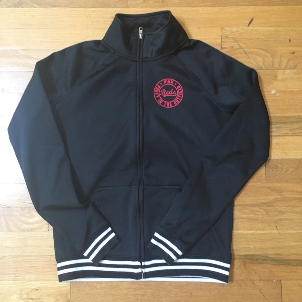 Pink MLB collection Cincinnati Reds jacket - Picture 2 of 4